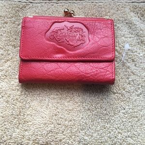 Carlos Falchi Red Change Purse and Billfold— Never Used